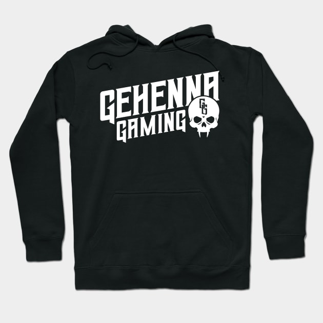 Gehenna Gaming (White) Hoodie by highcouncil@gehennagaming.com